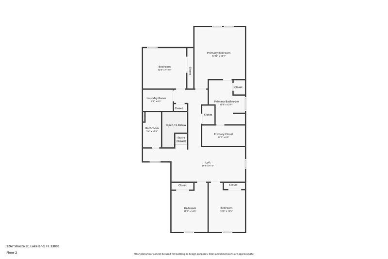 3,930/Mo, 2267 Shasta Street Lakeland, FL 33805 Floor Plan View 2