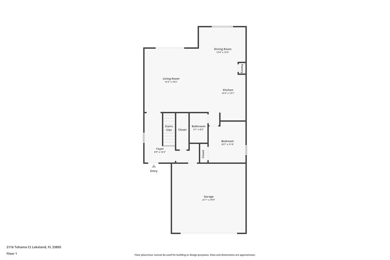2,455/Mo, 2116 Tehama Court Lakeland, FL 33805 Floor Plan View