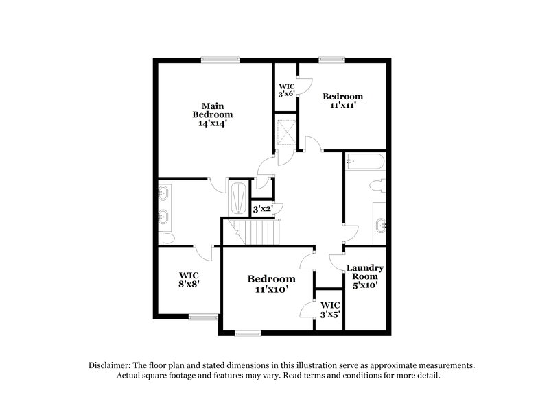 2,075/Mo, 2144 Tehama Court Lakeland, FL 33805 Floor Plan View