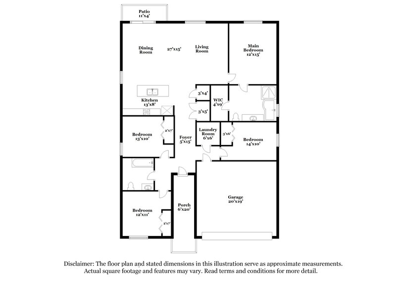 1,995/Mo, 4251 Moon Shadow Loop Mulberry, FL 33860 Floor Plan View