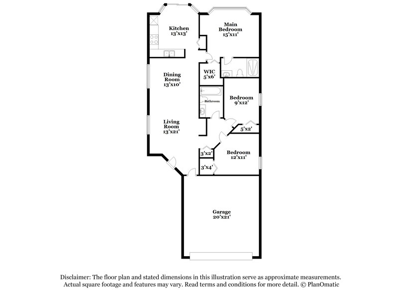 1,935/Mo, 12622 Montford Ln Riverview, FL 33579 Floor Plan View