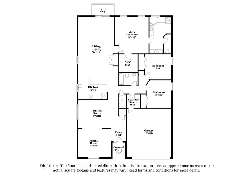 1,890/Mo, 7613 Wiltshire Park Pl Apollo Beach, FL 33572 Floor Plan View