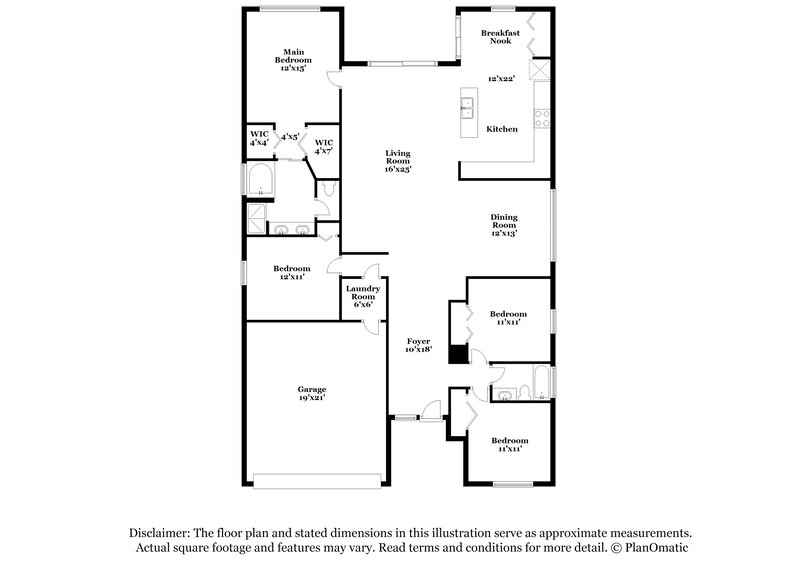 2,215/Mo, 6613 Cambridge Park Dr Apollo Beach, FL 33572 Floor Plan View