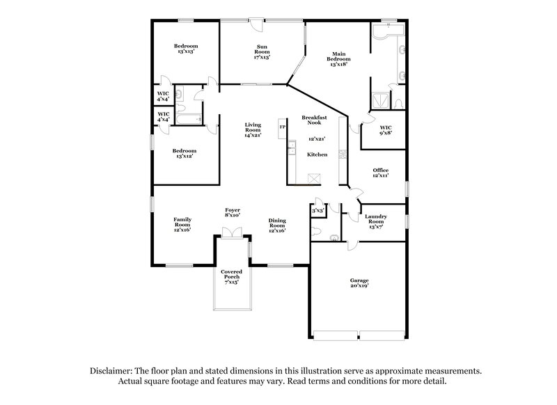 2,590/Mo, 9203 Rockrose Dr Tampa, FL 33647 Floor Plan View