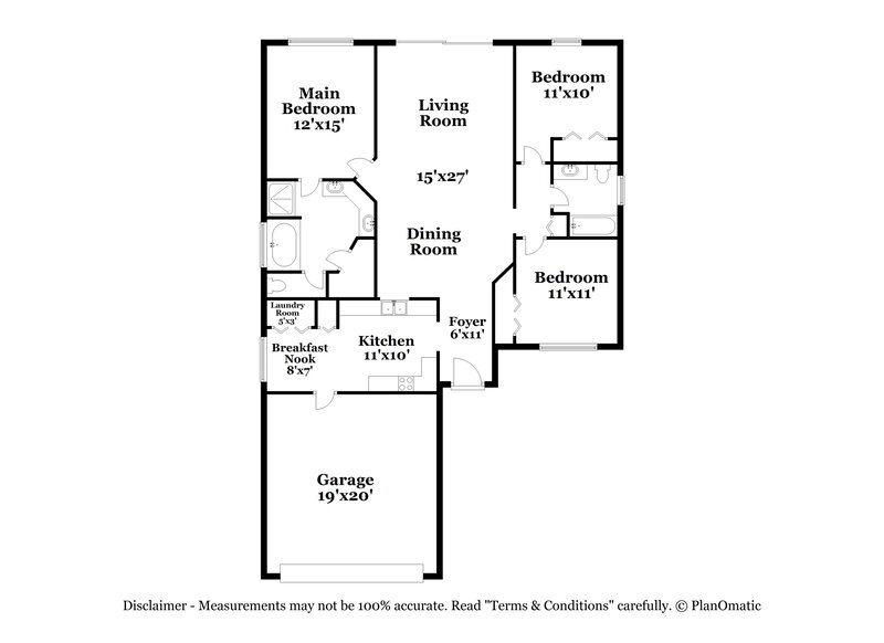 2,100/Mo, 12442 Midpointe Dr Riverview, FL 33569 Floor Plan View