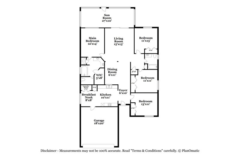 2,250/Mo, 12813 Early Run Ln Riverview, FL 33578 Floor Plan View