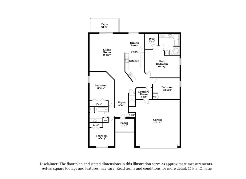 2,260/Mo, 10535 Salisbury St Riverview, FL 33569 Floor Plan View