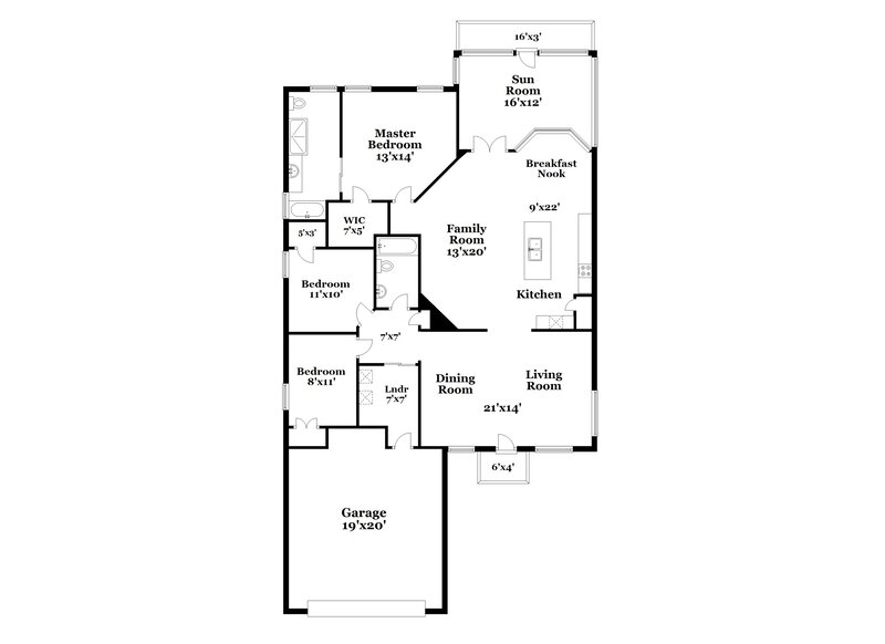 2,420/Mo, 1742 Hulett Dr Brandon, FL 33511 Floor Plan View