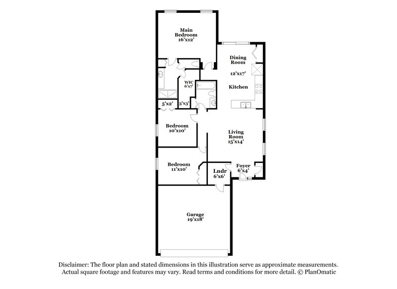 1,915/Mo, 11431 Bay Gardens Loop Riverview, FL 33569 Floor Plan View