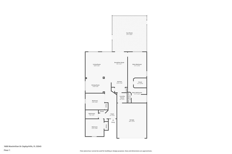 2,240/Mo, 1600 Maximilian Dr Wesley Chapel, FL 33543 Floor Plan View