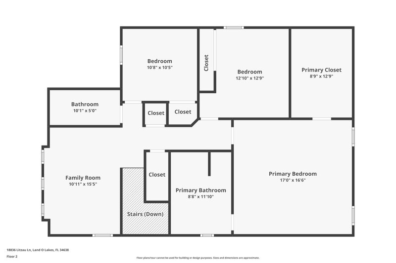 2,430/Mo, 18836 Litzau Ln Land O Lakes, FL 34638 Floor Plan View 2