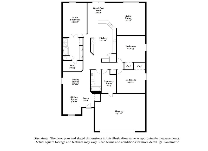 2,575/Mo, 4846 Ridgemoor Cir Palm Harbor, FL 34685 Floor Plan View