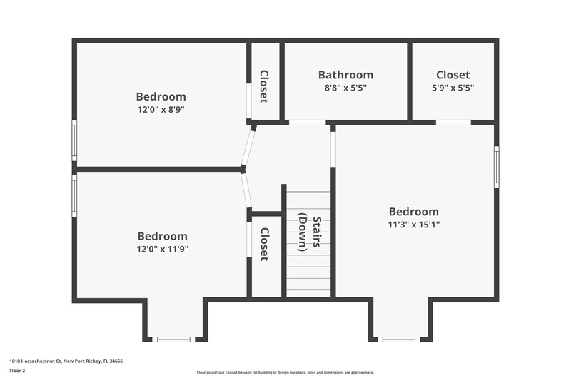 2,265/Mo, 1818 Horsechestnut Ct Trinity, FL 34655 Floor Plan View 2