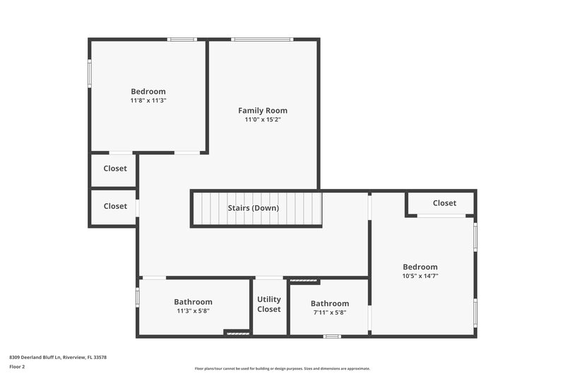 3,910/Mo, 8309 Deerland Bluff Ln Riverview, FL 33578 Floor Plan View 2