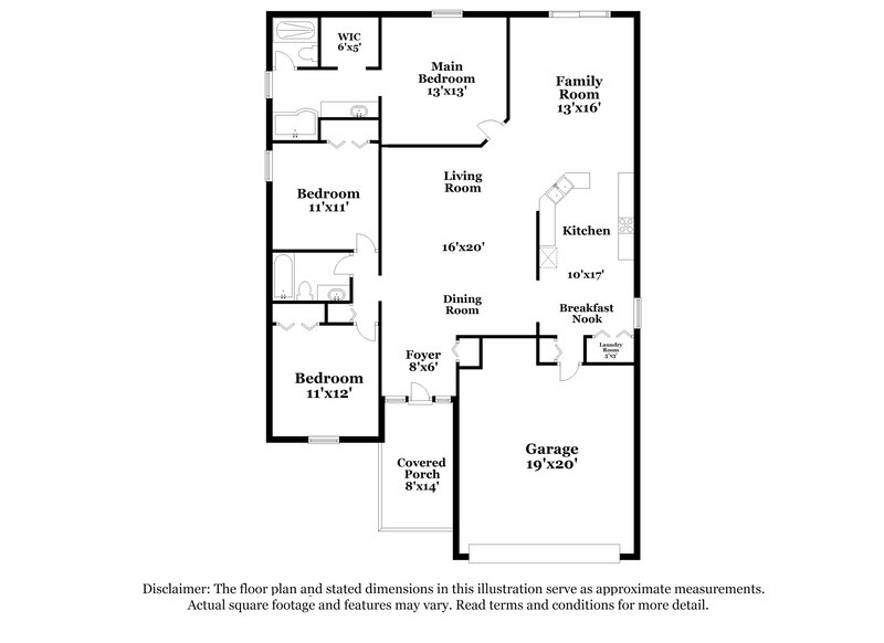 1,780/Mo, 1410 Alhambra Crest Dr Ruskin, FL 33570 Floor Plan View