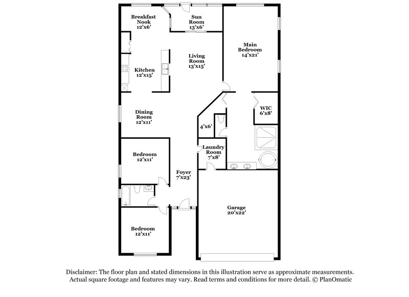 2,410/Mo, 4419 Huddlestone Dr Wesley Chapel, FL 33545 Floorplan View