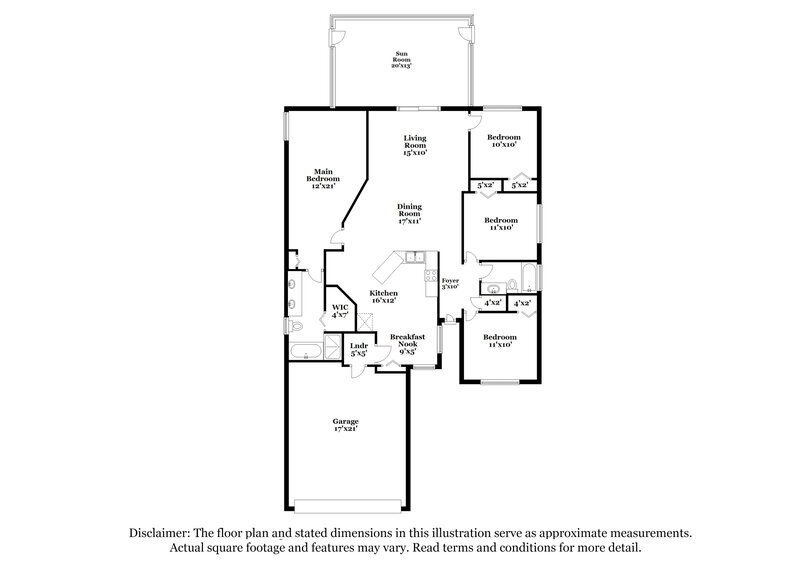 2,025/Mo, 2615 Thames River Pl Valrico, FL 33596 Floor Plan View