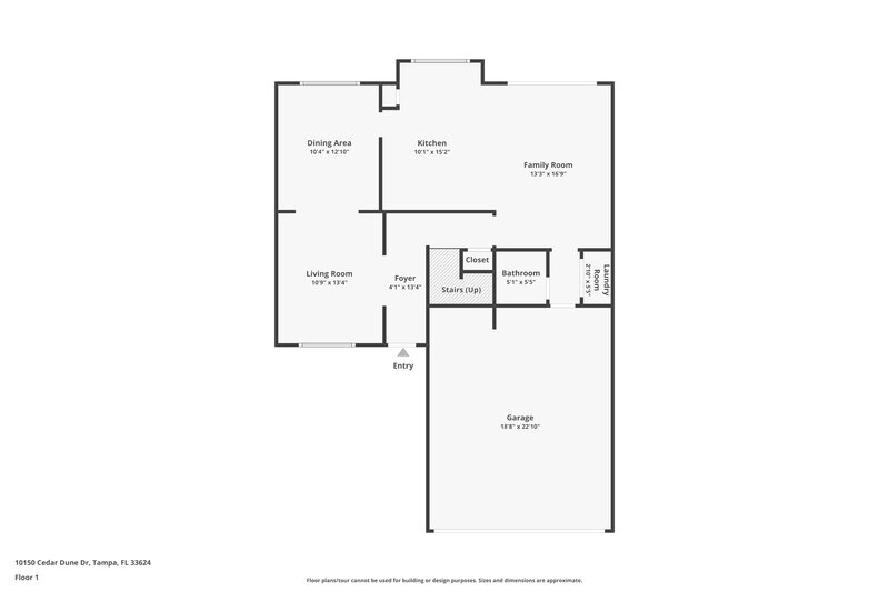2,535/Mo, 10150 Cedar Dune Dr Tampa, FL 33624 Floor Plan View