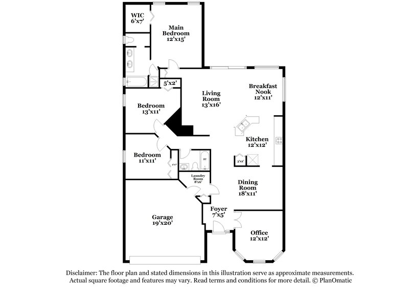 2,815/Mo, 4723 Whispering Wind Ave Tampa, FL 33614 Floor Plan View