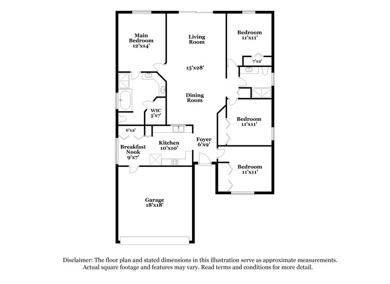2,140/Mo, 10457 Hunters Haven Blvd Riverview, FL 33578 Floorplan View
