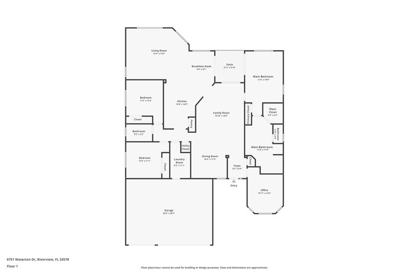2,720/Mo, 1635 Regal Mist Loop Trinity, FL 34655 Floor Plan View