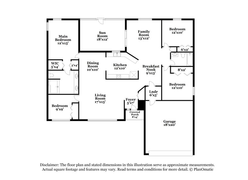 2,370/Mo, 1807 Staysail Dr Valrico, FL 33594 Floor Plan View
