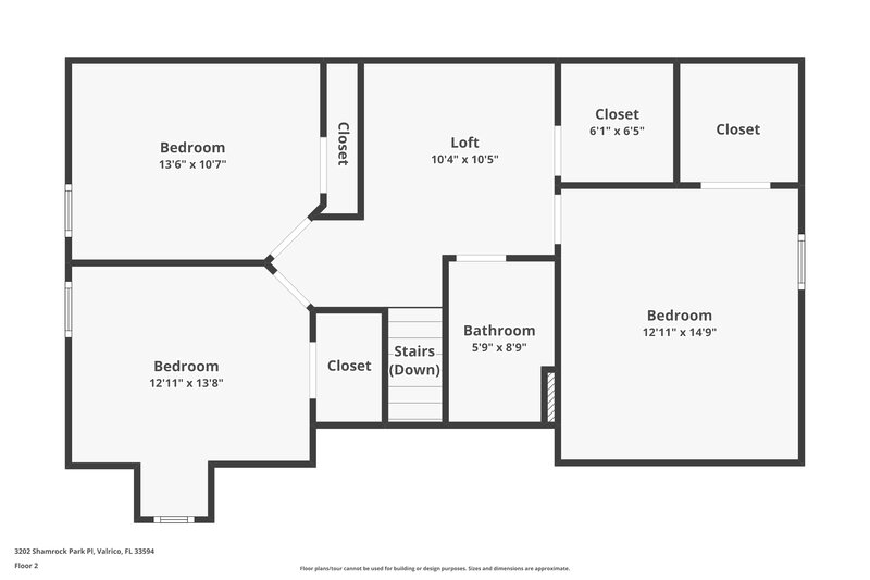 4,410/Mo, 3202 Shamrock Park Pl Valrico, FL 33594 Floorplan View 2