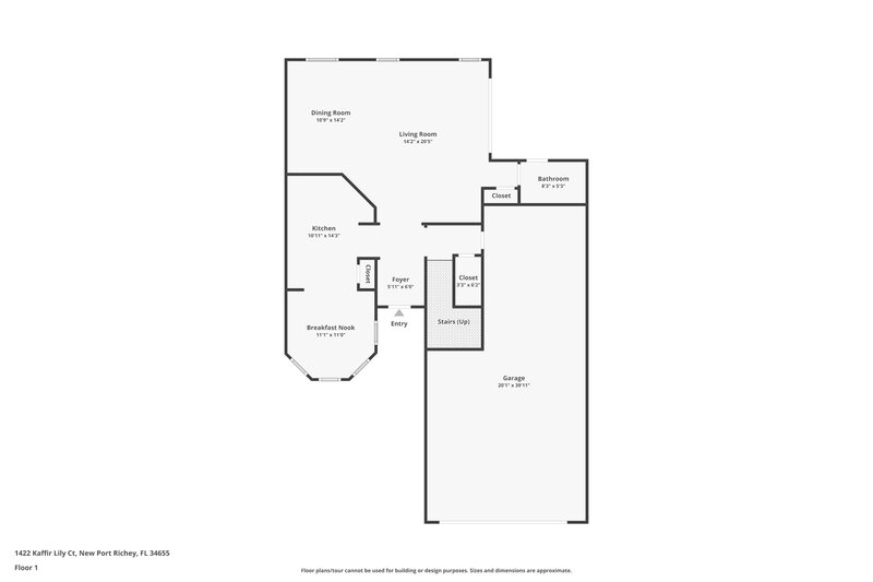 2,795/Mo, 1422 Kaffir Lily Ct Trinity, FL 34655 Floor Plan View