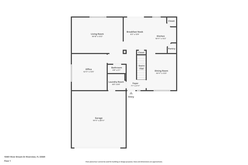4,020/Mo, 10401 River Bream Dr Riverview, FL 33569 Floor Plan View