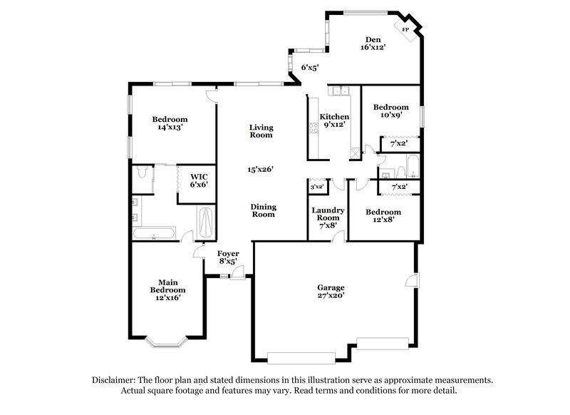 4,840/Mo, 1839 Wood Trail St Tarpon Springs, FL 34689 Floor Plan View