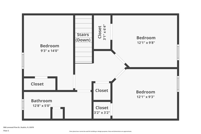 3,780/Mo, 908 Larwood Pine Dr Ruskin, FL 33570 Floor Plan View 2