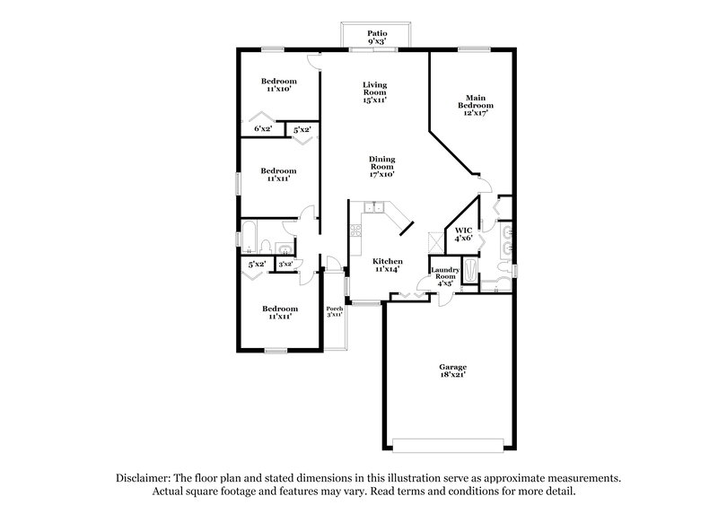 2,215/Mo, 6415 Buckhead Ct Wesley Chapel, FL 33545 Floor Plan View