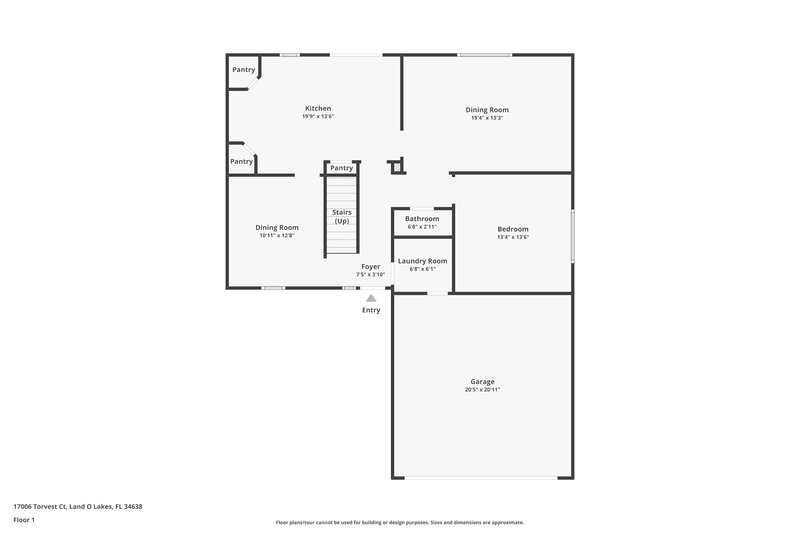 4,100/Mo, 17006 Torvest Ct Land O' Lakes, FL 34638 Floor Plan View