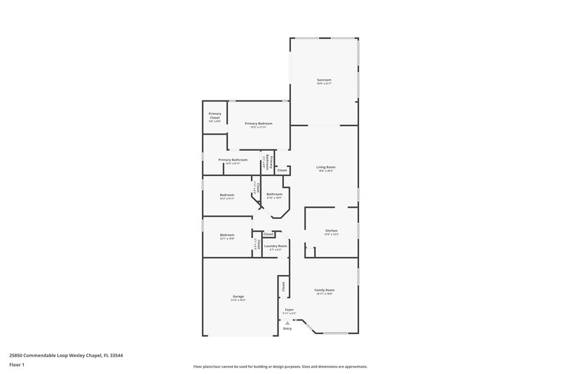 2,215/Mo, 25850 Commendable Loop Wesley Chapel, FL 33544 Floor Plan View