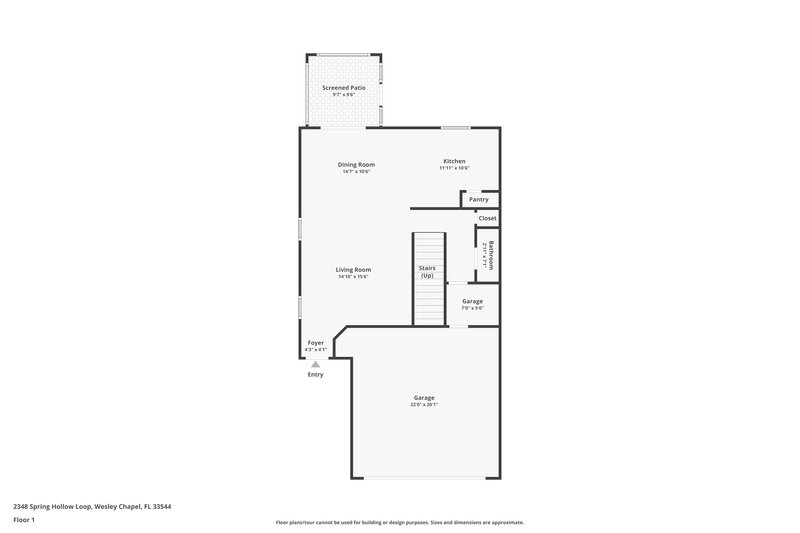 2,340/Mo, 2348 Spring Hollow Loop Wesley Chapel, FL 33544 Floorplan View