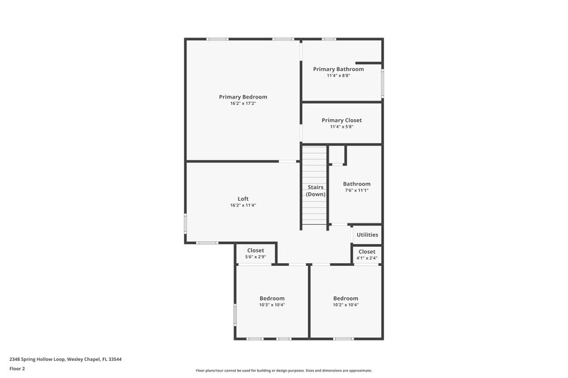 2,310/Mo, 2348 Spring Hollow Loop Wesley Chapel, FL 33544 Floorplan View 2