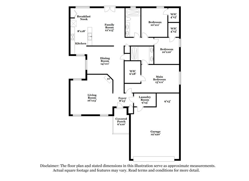 2,315/Mo, 2006 Green Juniper Ln Brandon, FL 33511 Floor Plan View