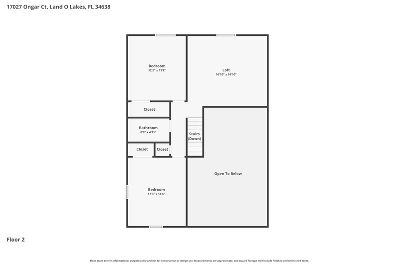 4,070/Mo, 17027 Ongar Ct Land O' Lakes, FL 34638 Floor Plan View 2