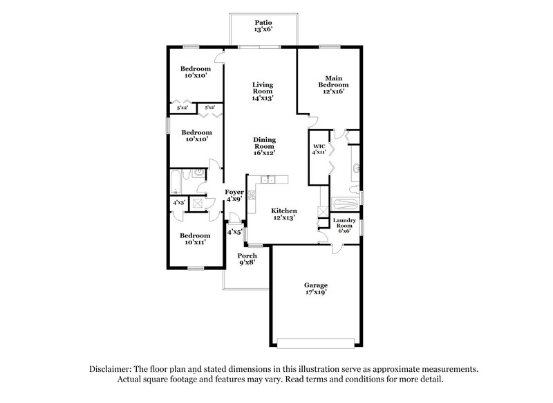 3,300/Mo, 3927 Constantine Loop Wesley Chapel, FL 33543 Floor Plan View