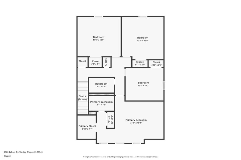 2,270/Mo, 6300 Tabogi Trl Wesley Chapel, FL 33545 Floor Plan View 2