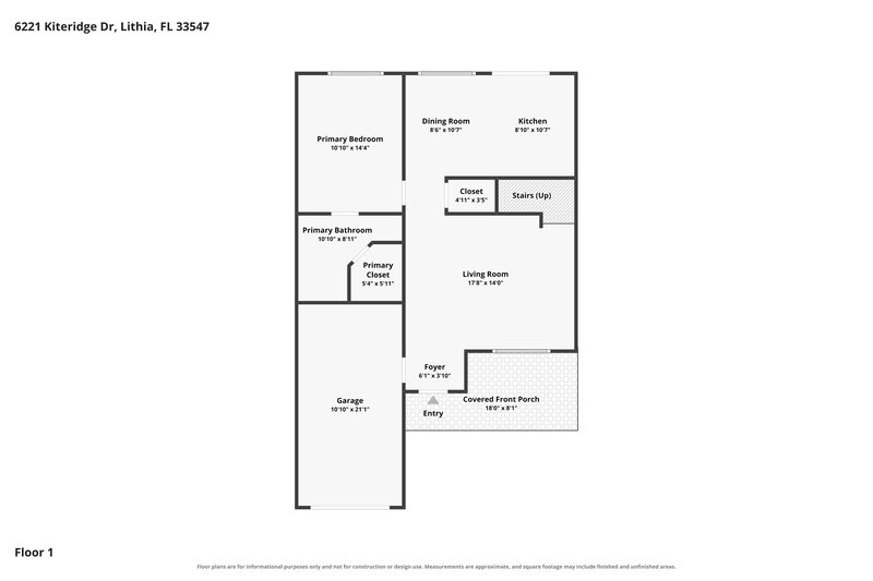 2,095/Mo, 6221 Kiteridge Dr Lithia, FL 33547 Floor Plan View