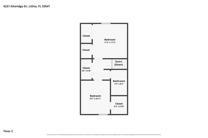2,095/Mo, 6221 Kiteridge Dr Lithia, FL 33547 Floor Plan View 2