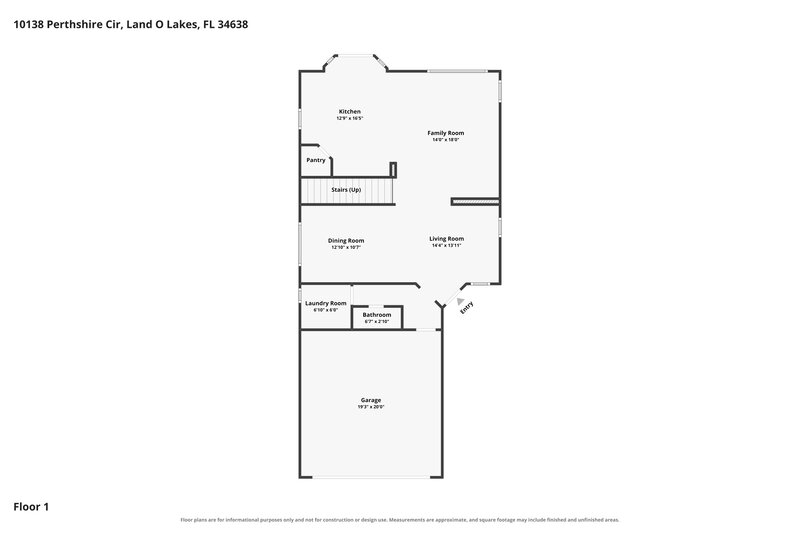 2,380/Mo, 10138 Perthshire Cir Land O' Lakes, FL 34638 Floorplan View