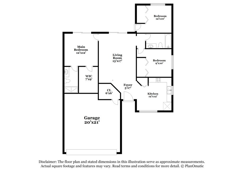 2,000/Mo, 1911 Brandon Brook Rd Valrico, FL 33594 Floor Plan View
