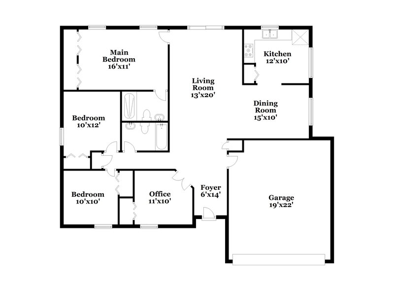 2,235/Mo, 1014 Peachwood Dr Brandon, FL 33510 Floor Plan View