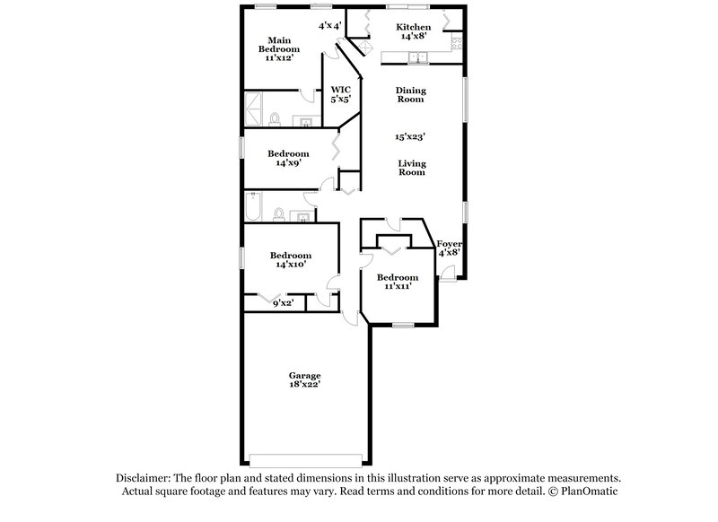 1,975/Mo, 15747 Greyrock Dr Spring Hill, FL 34610 Floor Plan View