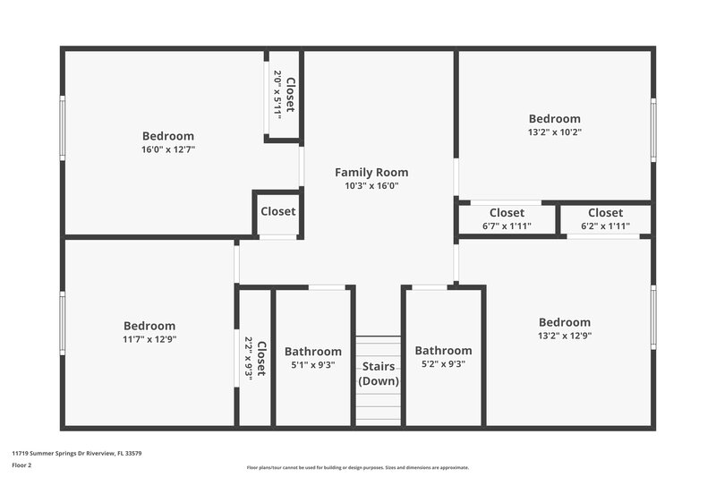 2,665/Mo, 11719 Summer Springs Dr Riverview, FL 33579 Floorplan View 2
