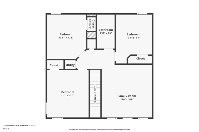 2,155/Mo, 12722 Adventure Dr Riverview, FL 33579 Floor Plan View 2
