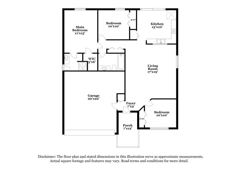 1,970/Mo, 4007 Levonshire Pl Valrico, FL 33596 Floor Plan View