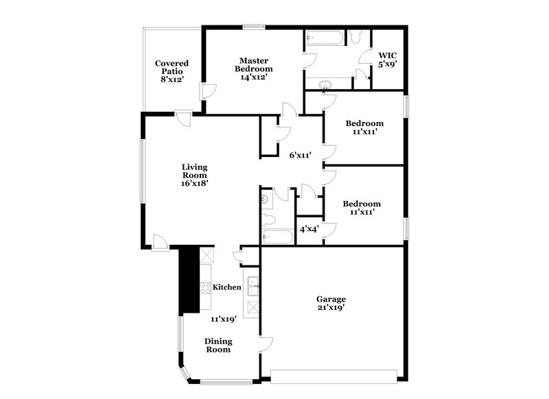 1,915/Mo, 10755 Standing Stone Dr Wimauma, FL 33598 Floor Plan View